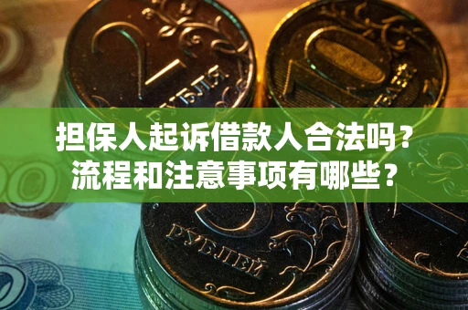 北京担保人起诉借款人合法吗？流程和注意事项有哪些？