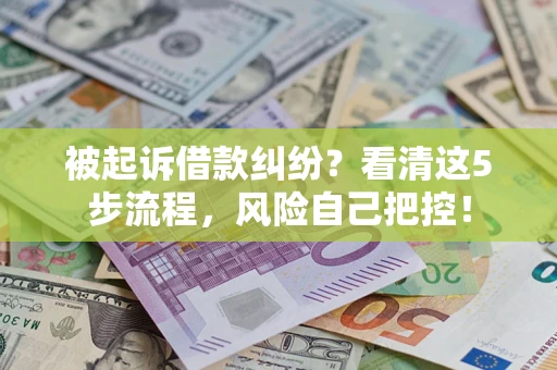 北京被起诉借款纠纷？看清这5步流程，风险自己把控！