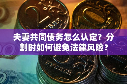 北京夫妻共同债务怎么认定？分割时如何避免法律风险？